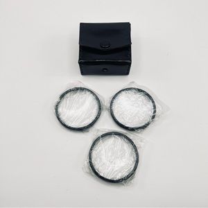 VTG Vivitar Coated Close Up Lens Set 55mm No.1 No.2 No.4 with Case & Guide Sheet